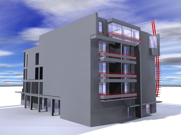 office hotel 3d 3ds - Hotel by studiorender